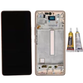 TE Samsung A53 5G A536F Uyumlu Çıtalı Lcd Ekran Servis Gold - 1