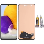 TE Samsung A72 4G A725F Uyumlu OLED Lcd Ekran + B7000 - 1