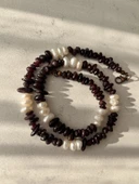 Lal(Granat) - İnci Kolye - 2