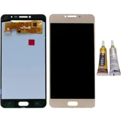 TE Samsung C7 C7000 Uyumlu Lcd Ekran Servis Gold + B7000 - 1