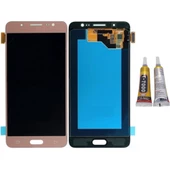 TE Samsung J4 Core J410 Uyumlu Lcd Ekran Gold + B7000 - 1