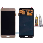 TE Samsung J7 J700 Uyumlu Lcd Ekran Servis Gold + B7000 - 1