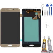 TE Samsung J7 Duo J720 Uyumlu Lcd Ekran Gold + Montaj Kiti - 1