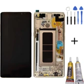 TE Samsung Note 8 N950 Uyumlu Çıtalı OLED Lcd Ekran Gold Full Set - 1