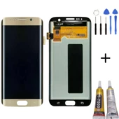 TE Samsung S7 Edge G935F Uyumlu OLED Lcd Ekran Gold Montaj Kiti - 1
