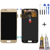 TE Samsung S7 G930F Uyumlu OLED Lcd Ekran Gold + Montaj Kiti - 1
