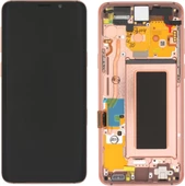 TE Samsung S9 G960F Uyumlu Çıtalı Lcd Ekran Servis Gold - 1