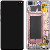 TE Samsung S10 Plus G975 Uyumlu Çıtalı Lcd Ekran Servis Gold - 1