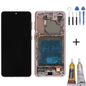 TE Samsung S21 G990 Uyumlu Çıtalı OLED Lcd Ekran Gold Montaj Kiti - 1