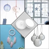 Periboia 20 Adet Şeffaf Yuvarlak 3 Cm Çaplı Güçlü Disk Yapışkanlar - 4