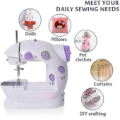 Periboia Mini Ev Dikiş Makinesi Pedallı Sewing Machine - 2