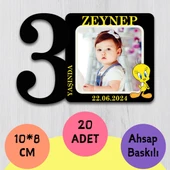3 Yaşında Foto Baskılı Magnet 20 Adet - 1