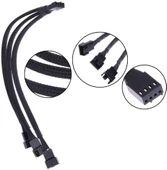 4 Pin Switch Fan Çoklayıcı Y PWM Çoklayıcı Splitter Kablosu 3 Pin 3 Port 4303 - 6