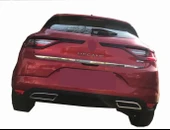 Renault Megane-4 HB Uyumlu Bagaj Alt Çıta Krom 2016 Ve Sonrası Modeller İçin thumbnail 3