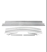 Chevrolet Cruze Uyumlu Cam Çerçevesi 12 Parça Krom SD 2009 - 2016 Arası Modeller İçin thumbnail 1
