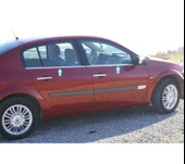 Cam Çıtaları Krom 4 Parça Megane-2 SW 2004-2010 Arası Modeller İçin - 2