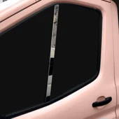 Ford Transit Uyumlu Direk Nikelajı Krom 2 Parça 2014 - 2019 Arası Modeller İçin thumbnail 3