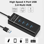 Ancheyn 4 Port USB 3.0 HUB Çoğaltıcı Çoklayıcı Adaptör Switch Çoklu Cihaz 4360 thumbnail 2
