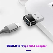 Ancheyn USB 3.0 to Type C 3.1 Şarj Data Çevirici Dönüştürücü Adaptör 4429 thumbnail 3