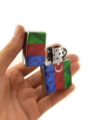 Azerbaycan Bayrak Baskılı Benzinli Çakmak - 7