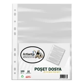 Kırmızı Büro Klasörü Telli Dosya ve Poşet Dosya Seti 1 Adet Büro Klasörü 10 Renk Telli Dosya 100 Adet Poşet Dosya - 3