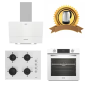 Altus Beyaz Cam Ankastre Set Ala 535 Hw- 159 GWH - 322 W Turbo thumbnail 4