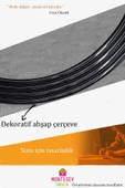 MONTESEV  Zümrüt Siyah Dekoratif Ayna Yuvarlak Ayna Işlemeli Ahşap Duvar Aynası Ikili / 56 - 43 Cm - 6