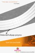 MONTESEV  Led'li Işıklı Safir Beyaz Dekoratif Ayna Yuvarlak Ayna İşlemeli Ahşap Duvar Aynası Tekli - 43 Cm - 4