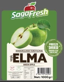 SagaFresh Dondurularak Kurutulmuş Yeşil Elma Dilimleri 1000g - 1
