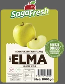 SagaFresh Dondurularak Kurutulmuş Sarı Elma Dilimleri 1000g - 1