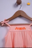 Babyhola Kız Bebek Çocuk Nakış İşlemeli İp Askılı Elbise 9340 - 2