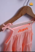 Babyhola Kız Bebek Çocuk Nakış İşlemeli İp Askılı Elbise 9340 - 4