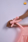 Babyhola Kız Bebek Çocuk Nakış İşlemeli İp Askılı Elbise 9340 - 3