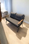 Pilocca Tekli Bahçe Mobilyası,balkon Mobilyası 2'li 60x120cm Antrasit - 1