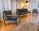 Pimango Pi Elize Bahçe Ve Balkon Mobilyası Antrasit 3+1+1 - 3