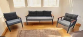 Pimango Pi Elize Bahçe Ve Balkon Mobilyası Gri Antrasit 3+1+1 - 2