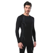 Evolite Thermowear Bay Termal Üst İçlik S-M Siyah-Gri E-3025 - 2