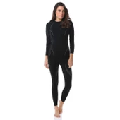 Evolite Thermowear Bayan Termal Alt İçlik S-M Siyah-Mor E-3126 - 5