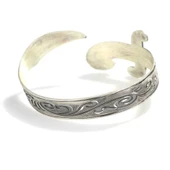 925 Ayar Gümüş İşlemeli Bilezik thumbnail 3