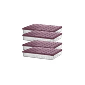 4 Adet 2,25 Lt. Nora Organizer Buzdolabı Buzluk Düzenleyici Saklama Kabı thumbnail 3