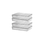 4 Adet 2,25 Lt. Nora Organizer Buzdolabı Buzluk Düzenleyici Saklama Kabı thumbnail 2