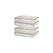 4 Adet 2,25 Lt. Nora Organizer Buzdolabı Buzluk Düzenleyici Saklama Kabı thumbnail 4