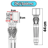 Star Plastik Sehpa Ayağı 44 cm 4 Adet Krem Kahve Renk Orta Ayak Zigon Sehpa Mobilya Masa Ayakları thumbnail 6