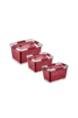 Selka Home 2-4-7 lt Lavin Saklama Bordo - 6