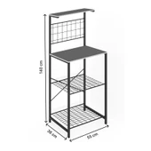 Eportatif Çok Amaçlı Dolap Mutfak Bango Masa Dar Çam 1436 - 7