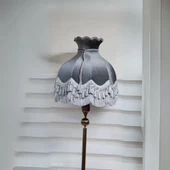 Klasik Lambader Bronz Ayak Gri Başlık 170CM. - 2