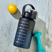 Selka Home - Briella 1500 ML Mavi Siyah Pipetli Motivasyon Matara - 8