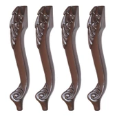 Zade Plastik Sehpa Ayağı 46 cm Ahşap Desenli Renk 4 Adet Mobilya Zigon Çay Orta Sehpası Ayakları - 7