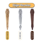 Zade Plastik Sehpa Ayağı 46 cm Ahşap Desenli Renk 4 Adet Mobilya Zigon Çay Orta Sehpası Ayakları - 6