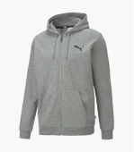 Puma Ess Small Logo Fz Hoodie Erkek Gri Kapüşonlu Fermuarlı Sweatshirt / Hırka - 586704 53 - 3